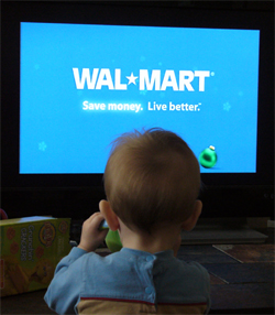 Dylan watches walmart commercial